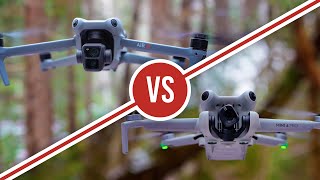 DJI Air 3 vs Mini 4 Pro Battle of the Small Drones [upl. by Nosac]