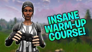 Insane WarmUp Course for Controller Players Aim Edits Builds Fortnite Creative [upl. by Ogdan928]