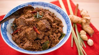 Beef Rendang Recipe  Pais Kitchen  Malaysian  Indonesian Recipe [upl. by Kalam]