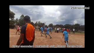 Latest Junior secondary basketball 2024 Nyamachaki Academy Nyeri vs Mbiriri Academy [upl. by Dex]