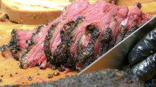 Texas Style Smoked Juicy Beef Brisket Street Food Festival in Italy [upl. by Drapehs]