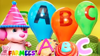 ABC Alphabet Kindergarten Song amp Cartoon Video by Farmees [upl. by Enaywd291]