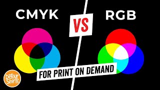 Why You Should Only Design in CMYK and NOT RGB for Print on Demand Learn the difference [upl. by Nikaniki]