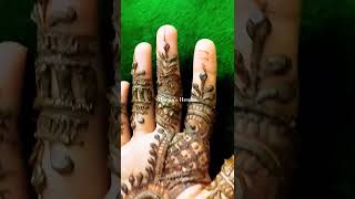 Simple stain henna design 🌿 Subscribe my channel [upl. by Akcirred653]