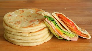 No oven DONT THROW AWAY expiring yogurt Make this fluffy and healthy flatbread [upl. by Ringe]