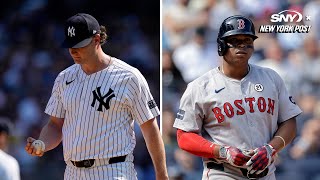 Breaking down Gerrit Coles controversial intentional walk to Rafael Devers [upl. by Bamberger]