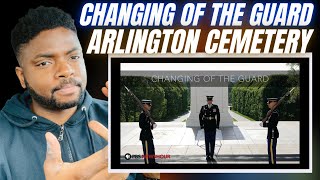 🇬🇧BRIT Reacts To CHANGING OF THE GUARD  ARLINGTON CEMETERY  TOMB OF THE UNKOWN SOLDIER [upl. by Berte]