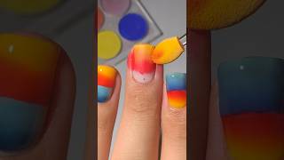 Eyeshadow Nail Hack🚨nails nailart nailpolish nailarttutorial summernails nailhacks nailtips [upl. by Ozmo274]