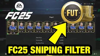 BEST FC 25 SNIPING FILTER MAKE UNLIMITED COINS  FC25 SNIPING FILTER [upl. by Aylad112]