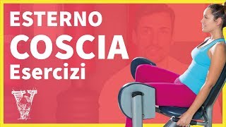 Esercizi esterno coscia [upl. by Aihselef566]