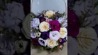 Aranjament floral din hartie creponata Madys Craft amp flowers [upl. by Aretse]