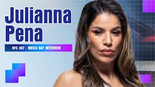 Julianna Pena talks Raquel Pennington Kayla Harrison and more ahead of UFC 307 [upl. by Carmencita951]