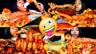 🦀🦐🦪 SEAFOOD BOIL EXTRA SAUCY MUKBANG COMPILATION  EAT SPICY WITH TEE MOST SATISFYING SOUND [upl. by Yarahs]