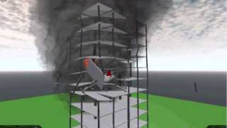 ROBLOX Realistic Building Plane crash [upl. by Oned]