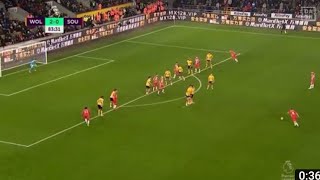 James Ward Prowse Freekick Goal Vs Wolves  Wolves Vs Southampton  31 [upl. by Janine]