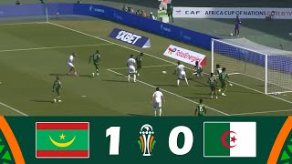 Mauritanie contre Algérie 10 Résumé  Coupe dAfrique des Nations 2023 [upl. by Nenerb]