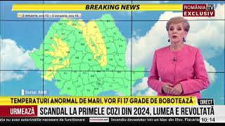 Vreme de primăvară de Bobotează dar ninsori viscolite la munte Romica Jurca are ultima prognoză [upl. by Holloway]