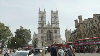 Westminister Abbey bells mark anniversary of Elizabeth IIs death  AFP [upl. by Hairabez]