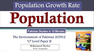 The Environment of Pakistan Population Growth Rate [upl. by Ajssatan]