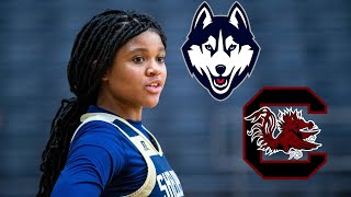 ELITE Class of 2025 G ZaKiyah Johnson Receives UConn South Carolina Offers  NCAA WBB Recruiting [upl. by Ylil]