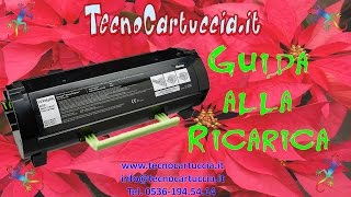 Istruzioni Ricarica Toner Lexmark MX310 MX410 MX510 MX 511 MX610 D N H E 602 602H [upl. by Fina]