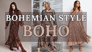 Boho Chic Spring Outfit Ideas with Boho Dresses  Bohemian Style Lookbook [upl. by Kathlin968]