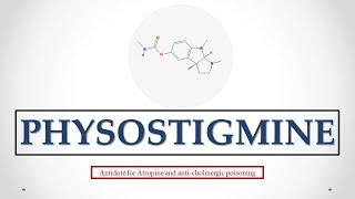 Physostigmine uses antidote effects mechanism indications and ADRs ☠ [upl. by Narol129]