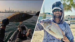 Kayak fishing in Jumeirah  Dubai 2024 [upl. by Damali]