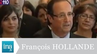 François Hollande candidat à lélection présidentielle  Archive vidéo INA [upl. by Idette]