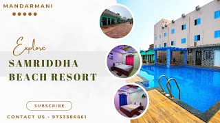 SAMRIDDHA BEACH RESORT MANDARMANI  RESERVATION NO 97333 86661 roombooking [upl. by Esimorp]