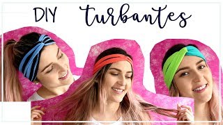 DIY  Cómo hacer turbantes  Diadema  Tendencia 2018 [upl. by Ferdinanda]