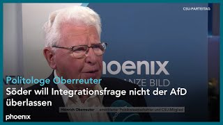 CSUParteitag Interview mit dem Politologen Prof Heinrich Oberreuter [upl. by Eislehc]