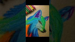 colour full wolf 🐺arttrendingshortsviral [upl. by Lamoureux]