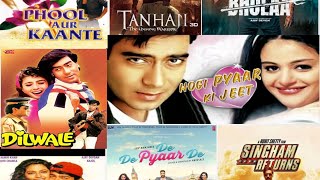 Ajay Devgan All movie listAjay devgan all movie hits and flop listviral videoyt video Ajay devgan [upl. by Edwine]