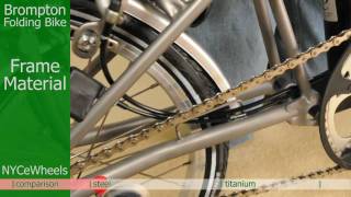 Brompton folding bike  Titanium or Steel [upl. by Rufus]