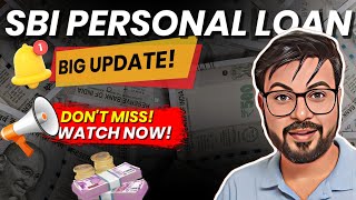 SBI PERSONAL LOAN 2024 BIG UPDATE [upl. by Adnilre25]