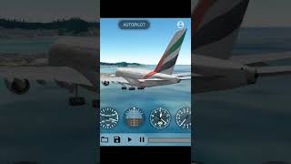 GeoFS Butter Landing Emirates a380 best landing [upl. by Eedissac]