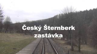 Trať Čerčany  Světlá nad Sázavou Timelapse ze stanoviště strojvedoucího führerstandsmitfahrt [upl. by Beatrix]