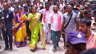 MLC Kavitha Akka amp MLA Shakeel Sir Padayatra Bodhan Tour BS PHOTOGRAPHY 9705802124 kavitha [upl. by Ahsropal185]