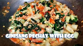 HOW TO COOK GINISANG PECHAY WITH EGGS  Pechay and Egg Recipe  Panlasang Pinoy  Lutong Pinoy [upl. by Fiedling]