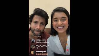 sumbul Touqeers live with mishkat verma sumbultouqeer [upl. by Einhapets]