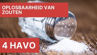 4 havo  Oplosbaarheid van zouten [upl. by Liag]