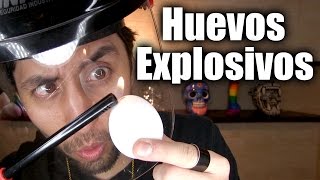 Como hacer Huevos Explosivos experimento  ChideeTv [upl. by Savinirs]