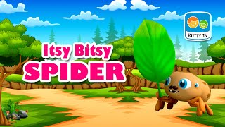 Itsy Bitsy Spider Nursery Rhyme 3D  Kids Songs  Kutty TV Global [upl. by Anehs]