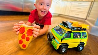 Father amp Son HOUSE RC CAR ADVENTURE  Ninja Turtles Van [upl. by Scotti]