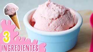 El HELADO de FRUTA mas CREMOSO con solo 3 INGREDIENTES  Helado Casero Sin Maquina [upl. by North]