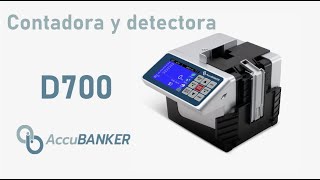 D700 AccuBANKER guía de inicio rápido [upl. by Einaled]