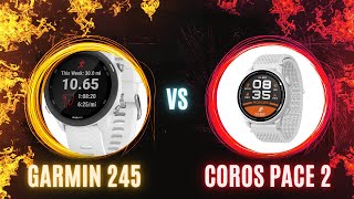 Comparativo de relógios para corredores Garmin 245 VS Coros Pace 2 [upl. by Birkner]