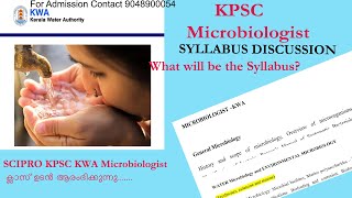 Microbiologist SYLLABUSKERALA WATER AUTHORITYCATEGORY NO 4112023 What will be the Syllabus [upl. by Birchard]