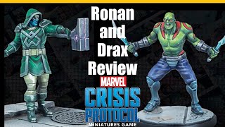 Ronan the Accuser and Drax the Destroyer Review for Marvel Crisis Protocol [upl. by Lattie337]